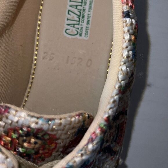 CALZALEON Woven Frida Kahlo Shoes-7.5 - Picture 7 of 8